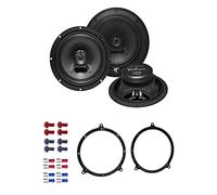 Hifonics VX 62 Lautsprecher mit Einbauset kompatibel mit Audi A3 (8L) 5-Türer 1996-2003 Türen hinten 360 Watt 165mm 2 Wege Koax