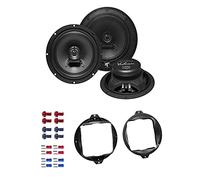 Hifonics VX 62 Lautsprecher mit Einbauset kompatibel mit Audi A4 (B5 8D) 1994-2000 Heckablage 360 Watt 165mm 2 Wege Koax