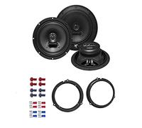 Hifonics VX 62 Lautsprecher mit Einbauset passend für Ford Ka (RU8) ab 2008 Türen vorne 360 Watt 165mm 2 Wege Koax