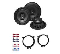 Hifonics VX 62 Lautsprecher mit Einbauset passend für Mercedes C-Klasse Limo (W203) 2000-2007 Türen vorne 360 Watt 165mm 2 Wege Koax