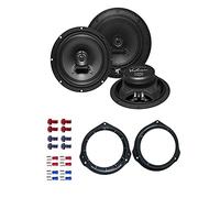 Hifonics VX 62 Lautsprecher mit Einbauset passend für Mercedes C-Klasse W204 2007-2014 Türen vorne/hinten 360 Watt 165mm 2 Wege Koax