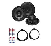 Hifonics VX 62 Lautsprecher mit Einbauset passend für Opel Corsa D ab 2006 Türen vorne 360 Watt 165mm 2 Wege Koax