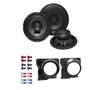 Hifonics VX 62 Lautsprecher mit Einbauset passend für VW Volkswagen Polo (6N2) 1999-2001 Türen vorne 360 Watt 165mm 2 Wege Koax