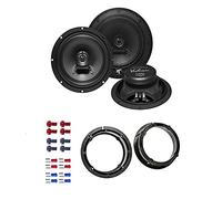 Hifonics VX 62 Lautsprecher mit Einbauset passend für VW Volkswagen Polo IV 9N 2001-2009 Türen vorne/hinten 360 Watt 165mm 2 Wege Koax
