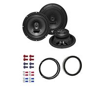 Hifonics VX 62 Lautsprecher mit Einbauset passend für VW Volkswagen Touran ab 2003 Türen hinten 360 Watt 165mm 2 Wege Koax
