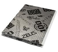 Hifonics ZEUS 100dB - AluButyl Dämm-Matten, selbstklebend 1,6mm Stärke | Paket mit 8 Platten a 250 x 370 mm (0,74qm)