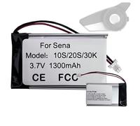 HIGHAKKU Ersatzakku Batterie kompatibel mit Sena 20S Evo, 30K, 20S, 10S, SF1-01 Motorcycles Bluetooth Headset Battery Replacement