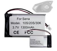 HIGHAKKU Ersatzakku Batterie kompatibel mit Sena 30K, 20S, 20S Evo, 10S, SF1-01 Motorcycles Bluetooth Headset Battery Replacement