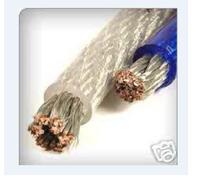 HighEnd Powerkabel 10mm² Stromkabel KFZ Carhifi OFC Kupfer Meterware Blau Silber