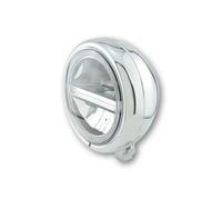 HIGHSIDER Pecos Typ 6 Motorrad 5 3/4 Zoll LED-Scheinwerfer mit TFL, E- geprüft (Chrom)