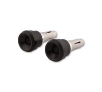 HIGHSIDER Motorrad Lenkergewichte Akron-LS f. Lenkerendenspiegel (2er-Pack) (Schwarz)