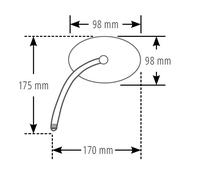 HIGHSIDER Motorrad Lenkerspiegel Conero, E-geprüft (Stück)