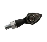HIGHSIDER Ein-LED-Blinker PEN HEAD, getöntes Glas schwarz
