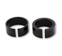 Ersatz Aluminiumring Set für Lenkerendenspiegel, Set 1x 1 Zoll + 1x 7/8 Zoll