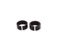 Ersatz Aluminiumring Set für Lenkerendenspiegel, Set 1x 1 Zoll + 1x 7/8 Zoll