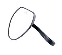 Highsider Motorradspiegel Lenkerendenspiegel für 22/25,4mm Ferrara 2 Alu schwarz, 450