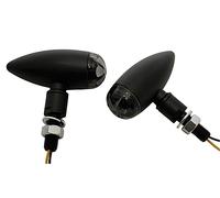 LED-Micro-Bullet Blinker, Farbe: Schwarz, Größe: PAAR PAAR Schwarz