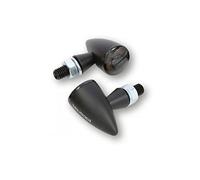 HIGHSIDER APOLLO BULLET LED Blinker/Positionsleuchte, schwarzes Alugehäuse, getöntes Glas,E-geprüft., 1 Set