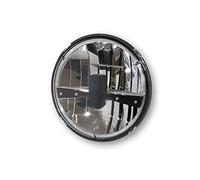 HIGHSIDER LED Hauptscheinwerfereinsatz TYP 3, rund mit verchromtem Reflektor und schwarzer Blende, 7 Zoll, Fern-, Abblen, Schwarz