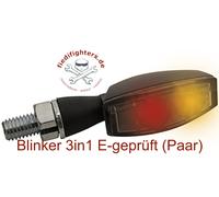 HIGHSIDER LED Rück-, Bremslicht, Blinker Einheit BLAZE, schwarz, getönt
