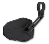 HIGHSIDER Victory-Slim Motorrad Lenkerendenspiegel, schwarz matt, E-geprüft; 1 Stück (Kurze Version)