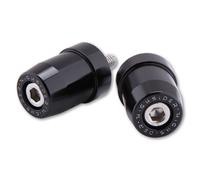 HIGHSIDER Lenkergewichte für 1 Zoll Lenkerendenspiegel, Alu, schwarz eloxiert, für div. KAWASAKI Originallenker, M8, 1 Set