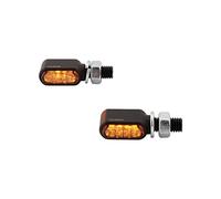 HIGHSIDER Motorrad LED Blinker Little Bronx, E-geprüft, (2er-Pack) (Schwarz)