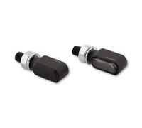 HIGHSIDER CNC LED Blinker LITTLE BronX, schwarz, getöntes Glas, E-geprüft, Paar