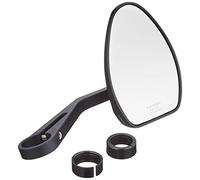 Highsider Motorradspiegel Lenkerendenspiegel für 22/25,4mm Ferrara 2 Alu schwarz, 450