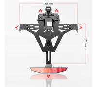 HIGHSIDER AKRON-RS PRO, YAMAHA XSR 700 15-, inkl. Kennzeichenbeleuchtung, schwarz
