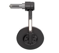 HIGHSIDER CONERO EVO BLACK EDITION Lenkerendenspiegel mit LED Blinker, schwarz