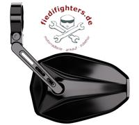 HIGHSIDER pro Lenkerendenspiegel Victory-Slim Schwarz Kurz (1Stck.) E-geprüft