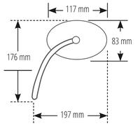 HIGHSIDER pro Lenkerspiegel Victory-Blast XL Schwarz (1Stck.)