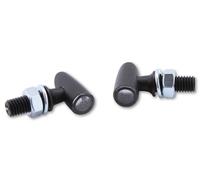 HIGHSIDER Pro Stripe LED Blinker Gehäuse Schwarz / Linse Klar (Paar), Vorn KAWAS