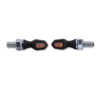 HIGHSIDER Smart Crumb LED-Anzeigekörper schwarz / Linse getönt (Paar), vorne und hinten, schwarz
