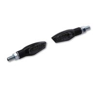 HIGHSIDER smart Nova LED Blinker Gehäuse Schwarz / Linse Rauchgrau (Paar), Vorn & Hinten