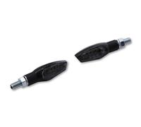 HIGHSIDER smart Nova LED Blinker Gehäuse Schwarz / Linse Rauchgrau (Paar), Vorn & Hinten