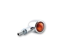 HIGHSIDER Smart Old School Typ 1 Glühbirne Blinker Körper Chrom / Linse Orange (Paar), vorne & hinten