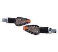 HIGHSIDER Smart Peak LED-Anzeigekörper Schwarz / Linse Klar (Paar), Vorne & Hinten, transparent