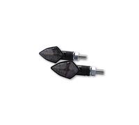 HIGHSIDER smart Rock LED Blinker Gehäuse Carbon / Linse Rauchgrau (Paar), Vorn & Hinten
