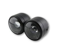 HIGHSIDER smart Scheinwerfer Twin LED Schwarz Seitenhalterung, E-geprüft (1Stk), schwarz