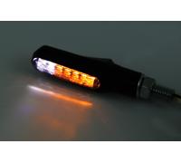HIGHSIDER smart Shorty Fin LED Blinker/Positionslicht Schwarz/Getönt 2in1, E-Geprüft (Paar)