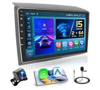 Hikity 2+64G Android 15 Autoradio für FIAT DUCATO 2010/Citroen Jumper/Peugeot Boxer Radio Wireless CarPlay Android Auto Bluetooth 9 Zoll Bildschrim mit Navi Rückfahrkamera WiFi FM RDS GPS SWC EQ