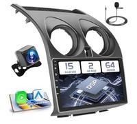 Hikity 2+64GB Android 15 Autoradio für Nissan Qashqai J10 2006-2016, 9 Inch IPS Touch Screen Radio mit Wireless Carplay Android Auto Rückfahrkamera, Bluetooth, Navi, WiFi, DSP, Mirror Link