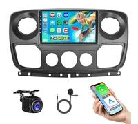 Hikity 2+64GB Android 15 Autoradio für Opel Movano 2 Renault Master 3 Nissan NV400 Radio Wireless Carplay Android Auto, 10" 2.5D Touch Screen Radio mit Rückfahrkamera Bluetooth Navi FM RDS