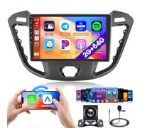 Hikity 2G 64G Android 15 Autoradio Für Ford Transit Custom 2013-2017 mit Wireless Carplay Android Auto,9 Zoll Touchscreen Auto Radio mit GPS Navi Bluetooth WiFi RDS FM MIC Rückfahrkamera