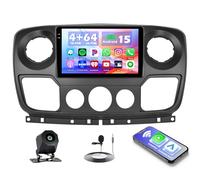 Hikity 4+64G Android 15 Autoradio für Opel Movano 2 / Renault Master 3 / Nissan NV400， 10.1" Incell Touchscreen mit Wireless CarPlay & Android Auto Bluetooth GPS Navi WiFi Dual-USB + Rückfahrkamera