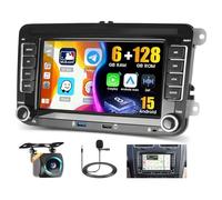 Hikity 6+128G Android 15 Autoradio für VW Golf 7 Zoll Wireless CarPlay GPS | 8-Core. Auch für VW Golf 5/6, Tiguan, Caddy, Polo, Touran. DSP, 59UI, SWC, WiFi, Rückfahrkamera, MIC.