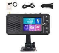 Hikity DAB/DAB+ Tragbarer Radio Adapter mit 2.4 Zoll Color Large LCD Display für Android Autoradio mit Bluetooth-Freisprechtelefon AUX-Output FM Transmitter Empfänger Adapter Tragbarer Integrierte