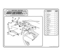 Givi Topcase-Träger Monokey/Monolock Yamaha Xj 600 S/n Diversion
